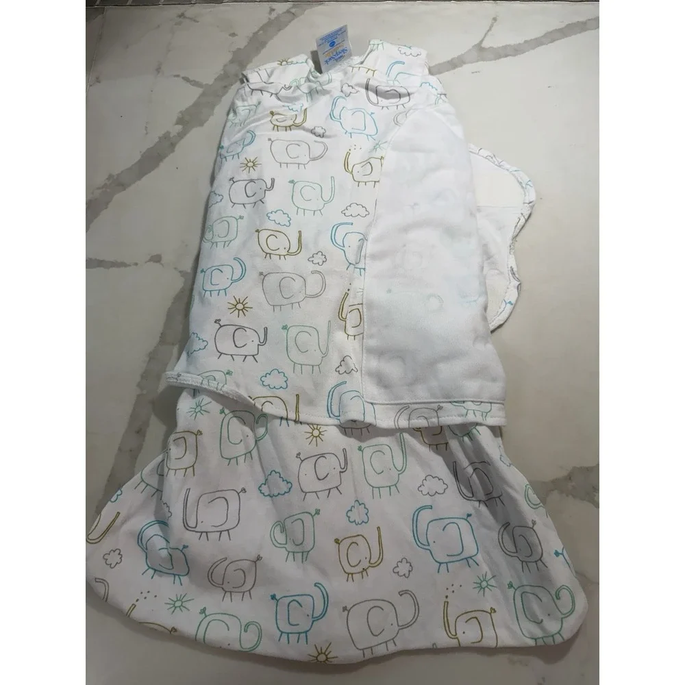 Halo Swaddle Sleep sacks Sz Newborn Cottagecore Elephants Animals Zoo